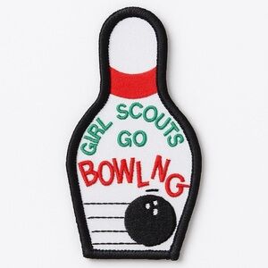 Girl Scouts Go Bowling Embroidered Patch